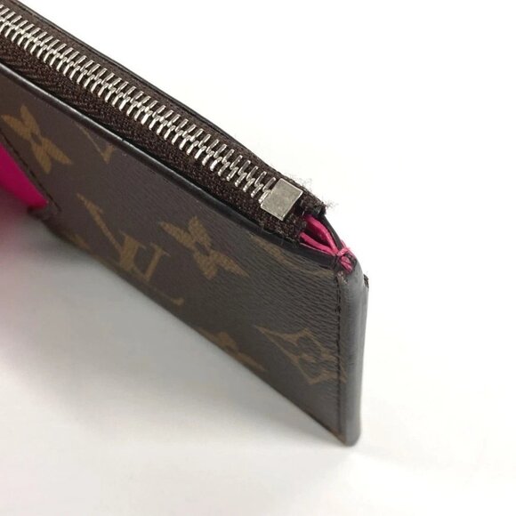 LOUIS VUITTON M82912 Monogram Coin card holder Compact Wallet Card Case purse - Picture 10 of 16